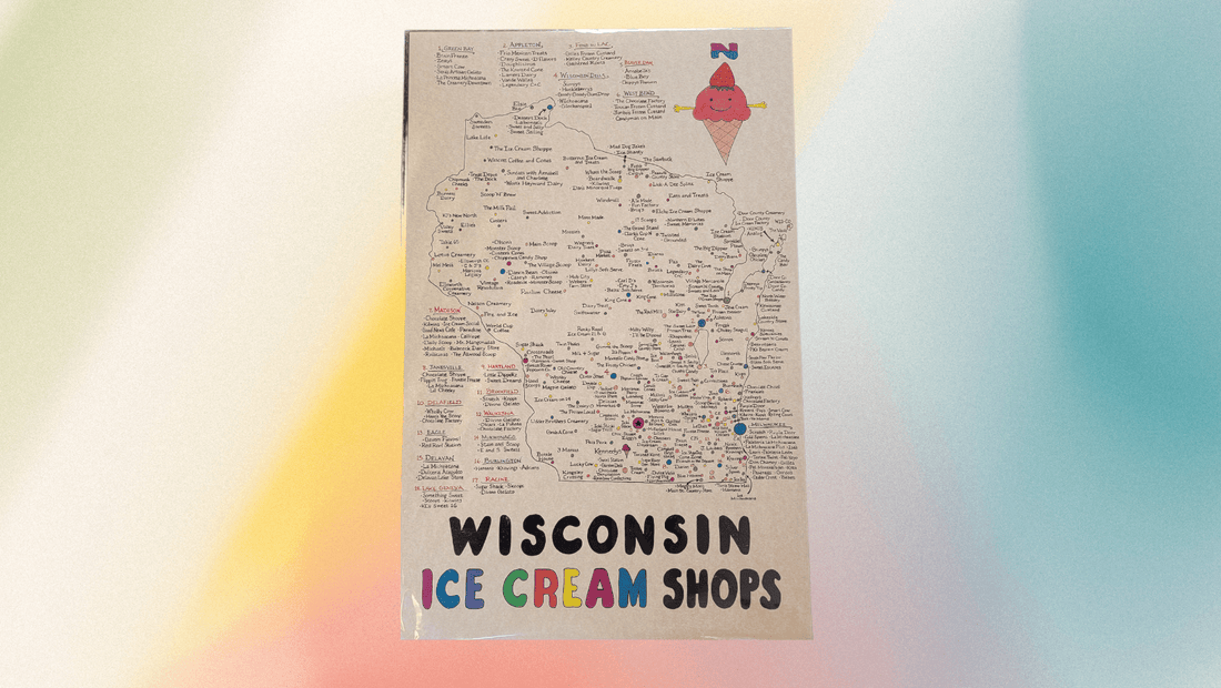Wisconsin Ice cream shops map