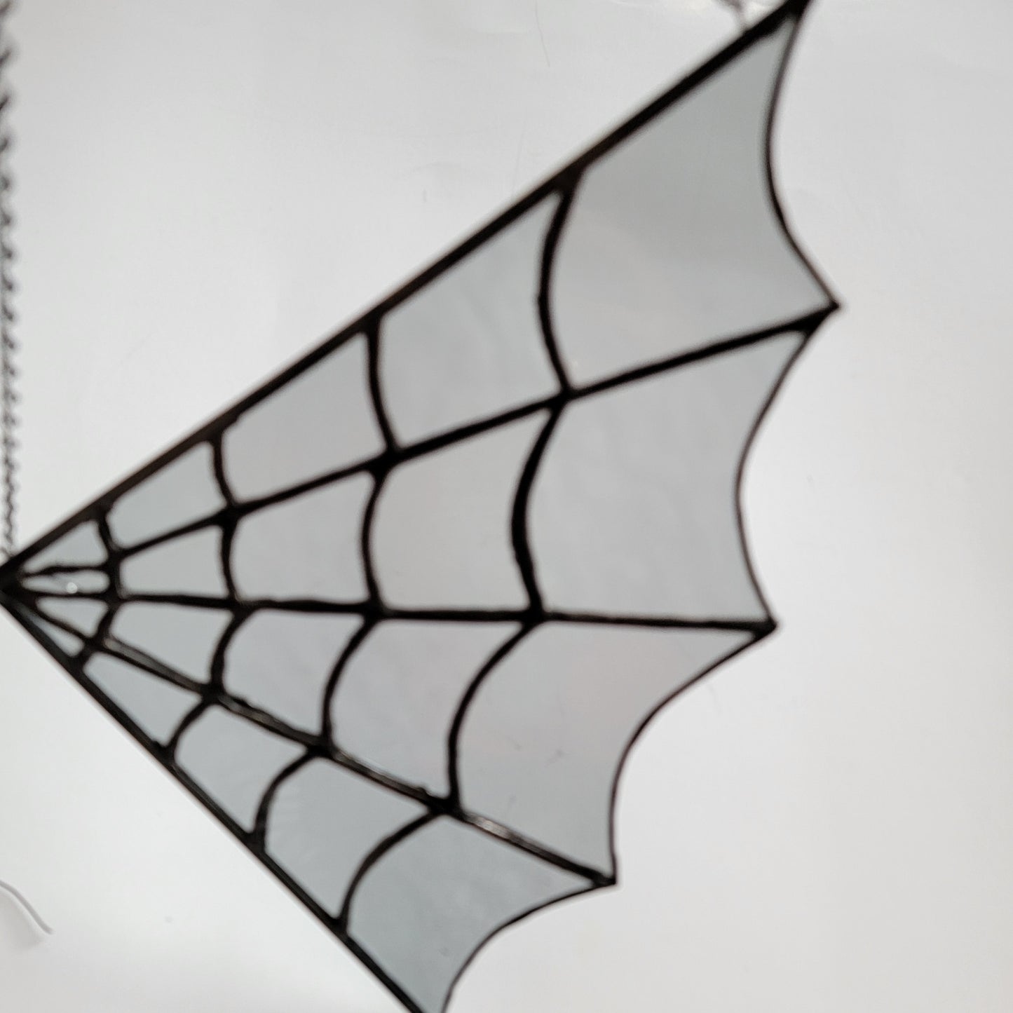 Spider Web Stained Glass Art - Halloween Decorations