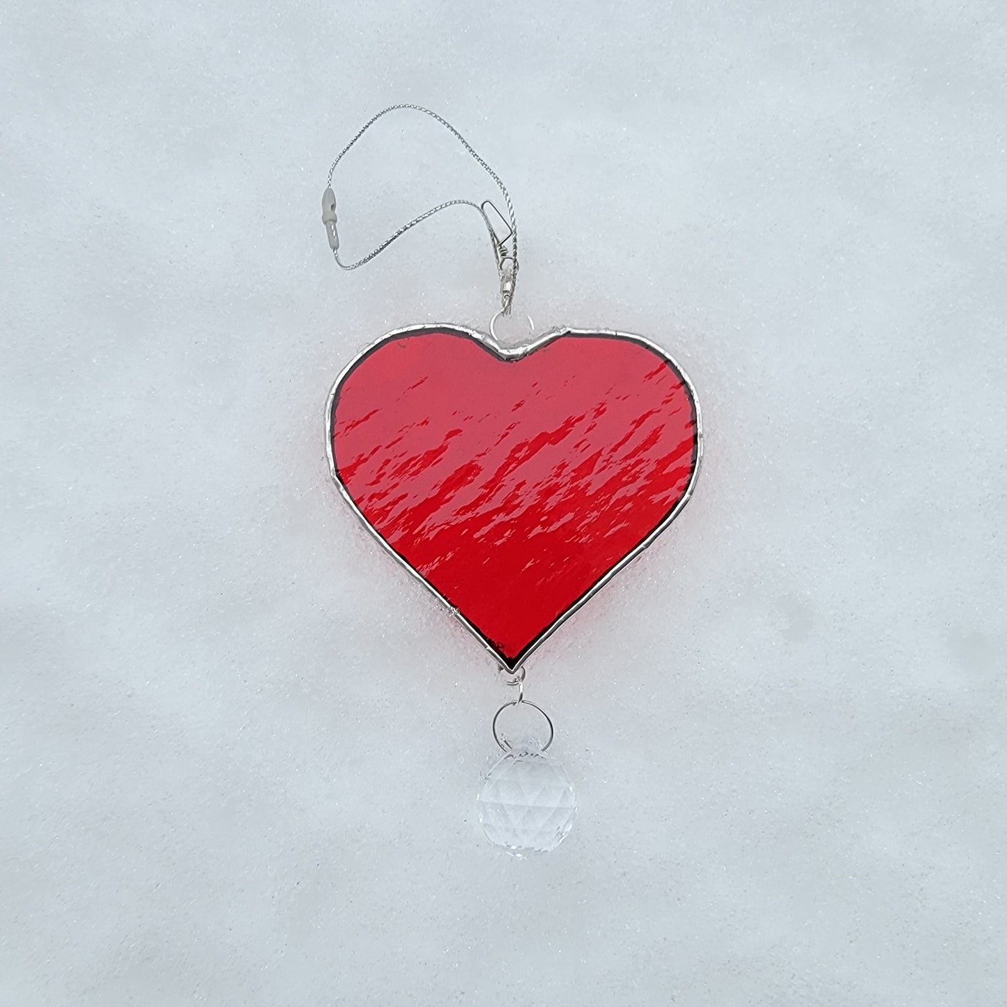 Red Stained Glass Heart