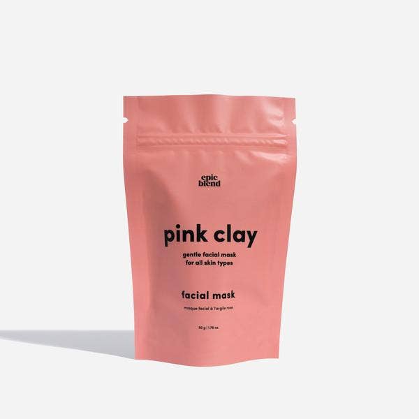 pink clay facial mask