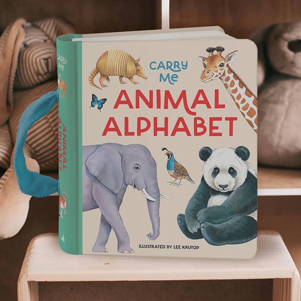 Carry Me: Animal Alphabet, perfect for gifts for kids and curated gift boxes (shown with packaging)