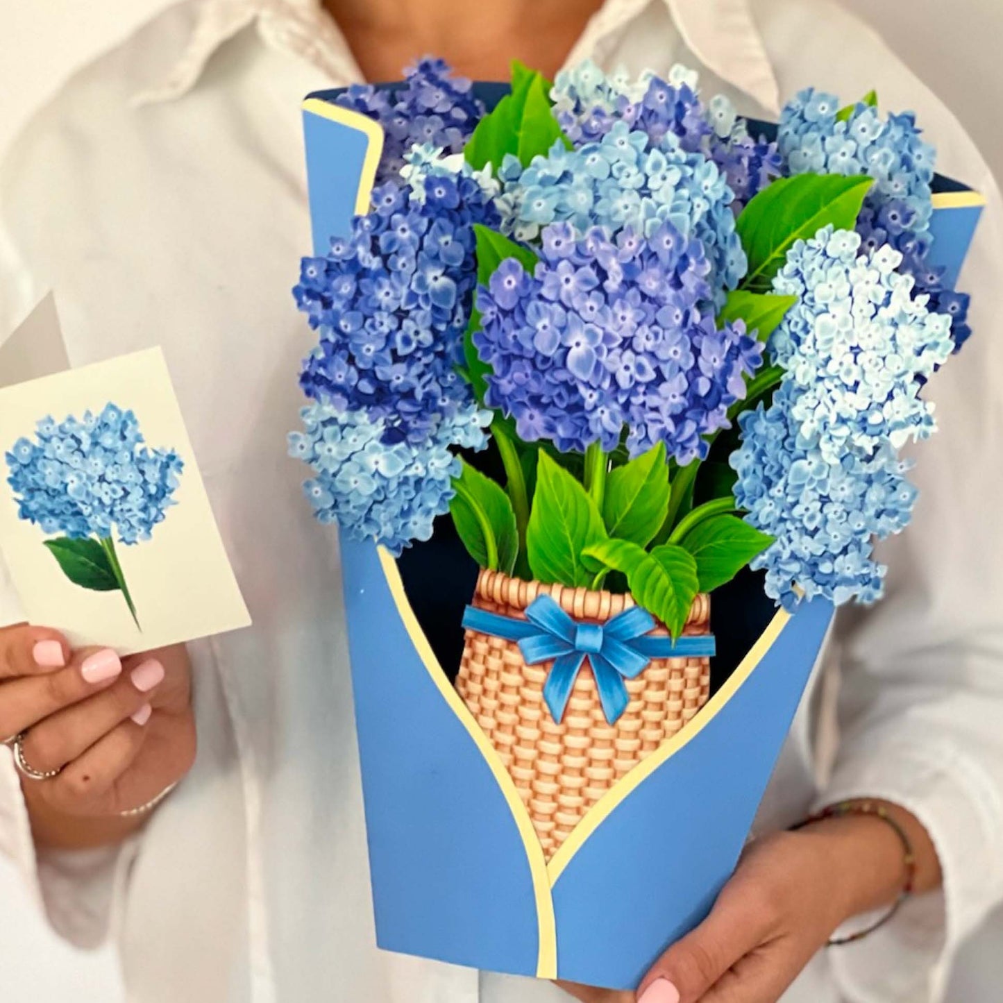 Nantucket Hydrangeas Pop-up Greeting Cards