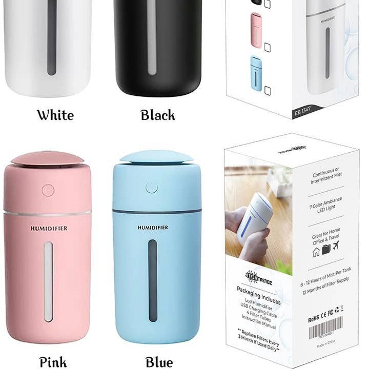 LED humidifier in blue color