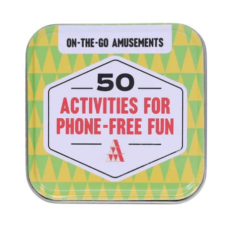 50 Activities for Phone-Free Fun Game Tin — playful card game, perfect for curated gift boxes and Build a Box gifting