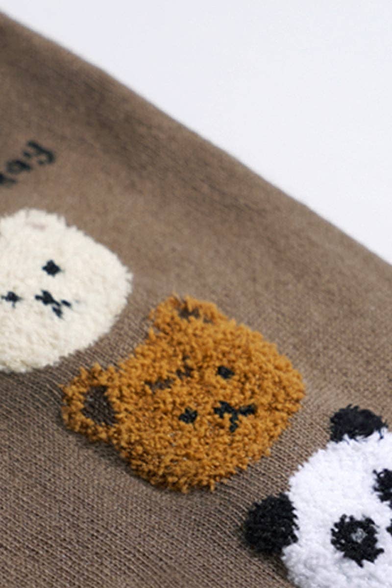 Women's Crew Three Bears Socks - It's Okay Not to Be Okay