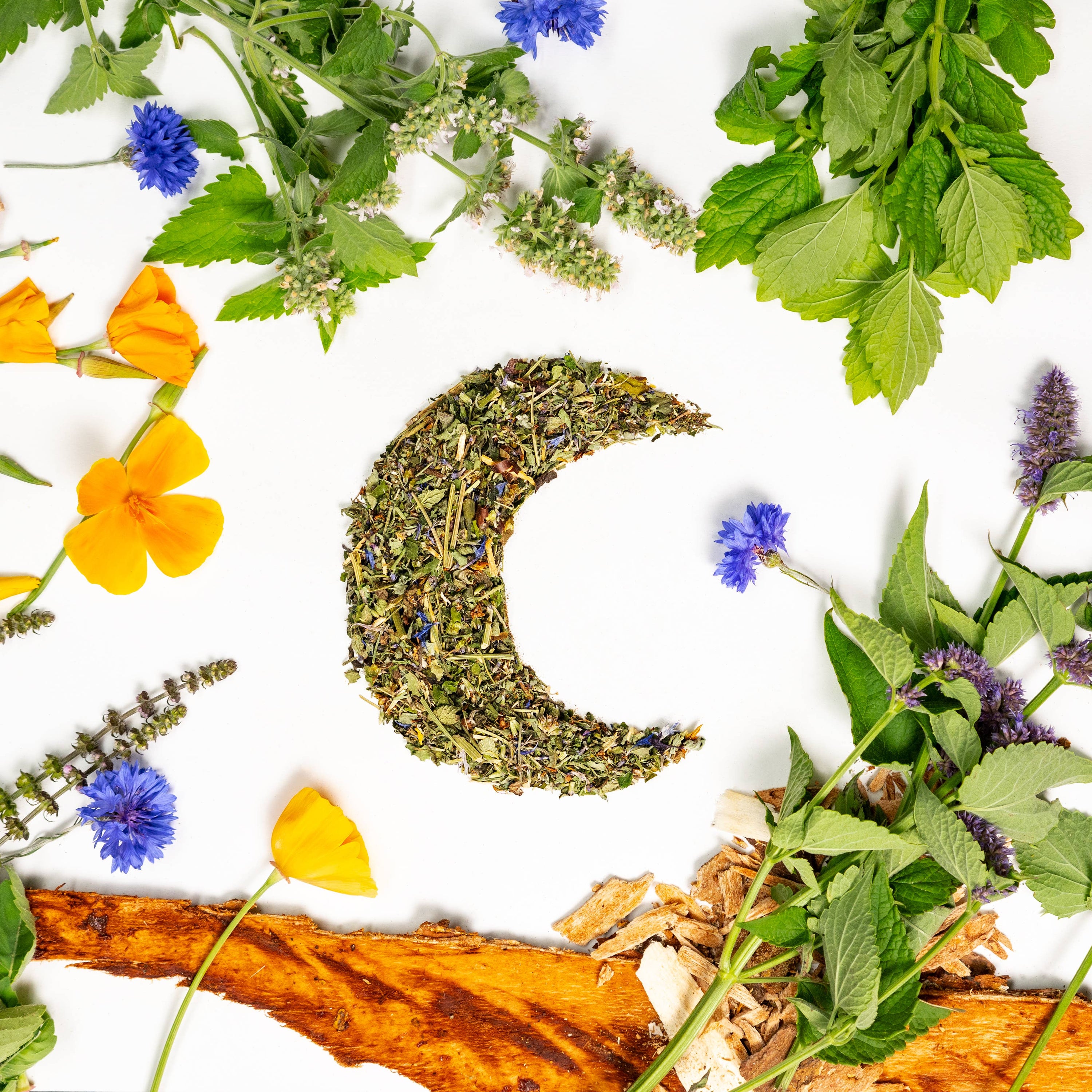 Dream Herbal Tea - Sacred Blossom Farm — loose leaf gourmet tea, perfect for gourmet gift boxes (detail shot)