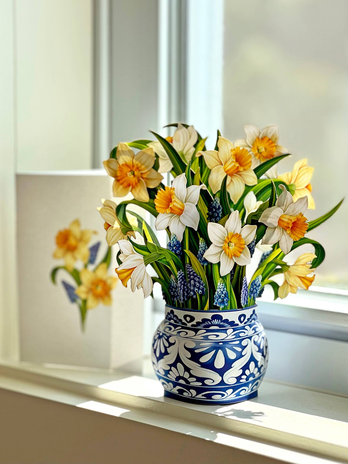 Mini English Daffodil Mini Pop-up Greeting Card