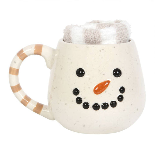 Christmas Snowman Mug and Socks Set