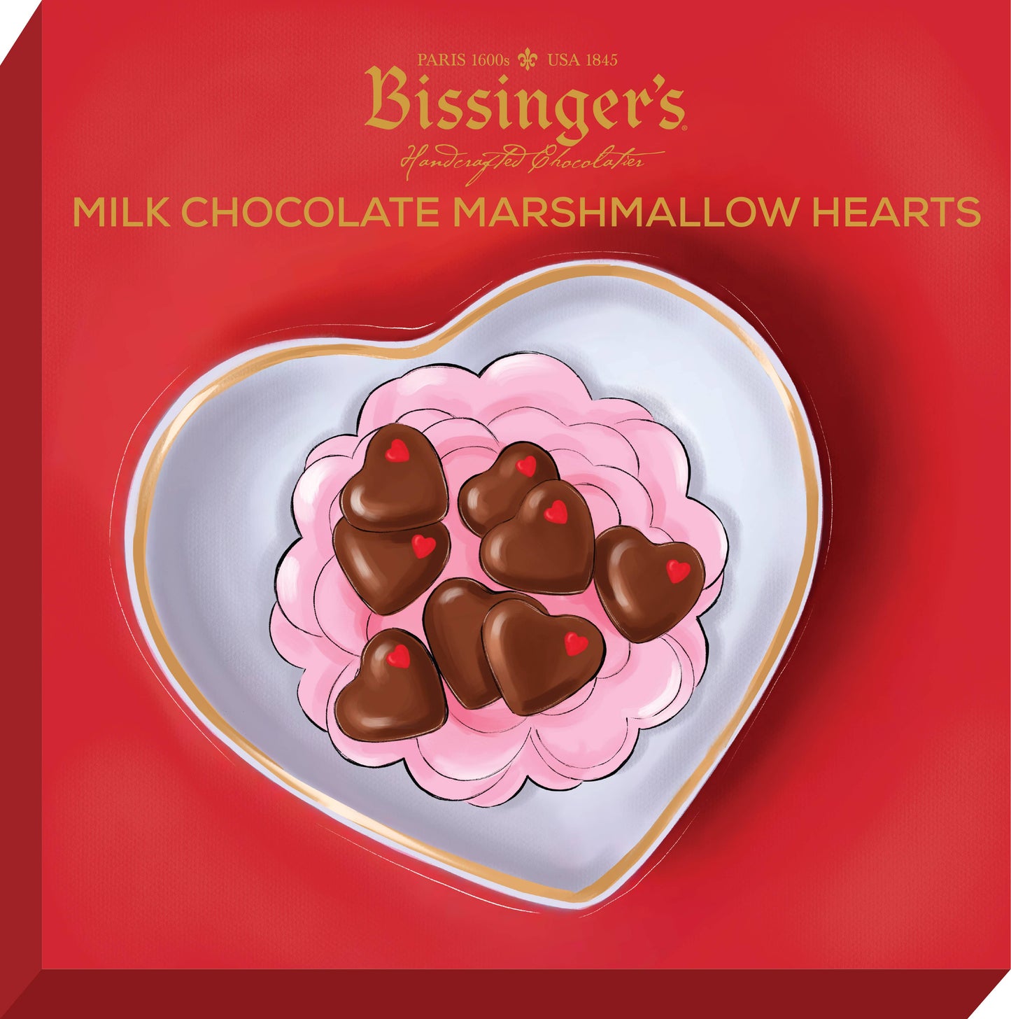 milk chocolate hearts