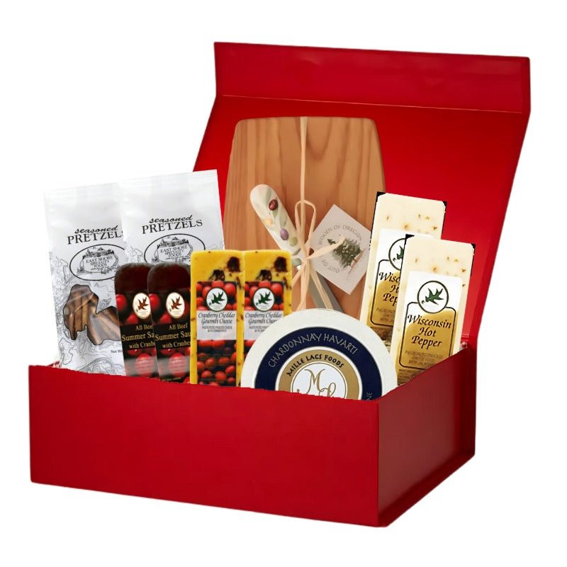 Holiday year end gifts Deluxe Cheese & Sausage holiday Gift Box