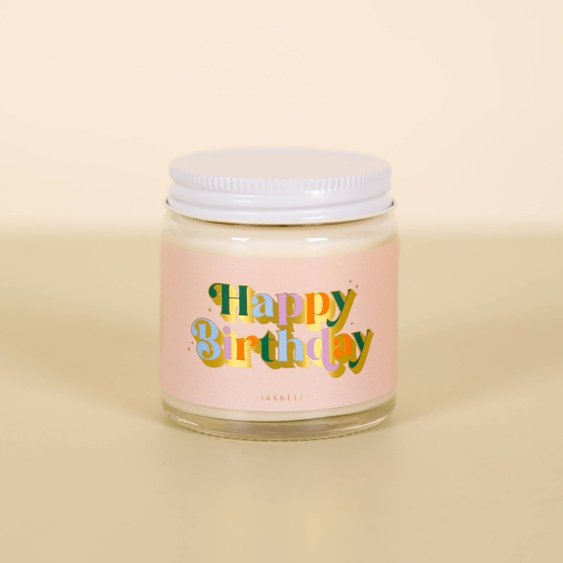 Hand-poured birthday candle for gifting friends, family, coworkers, and clients