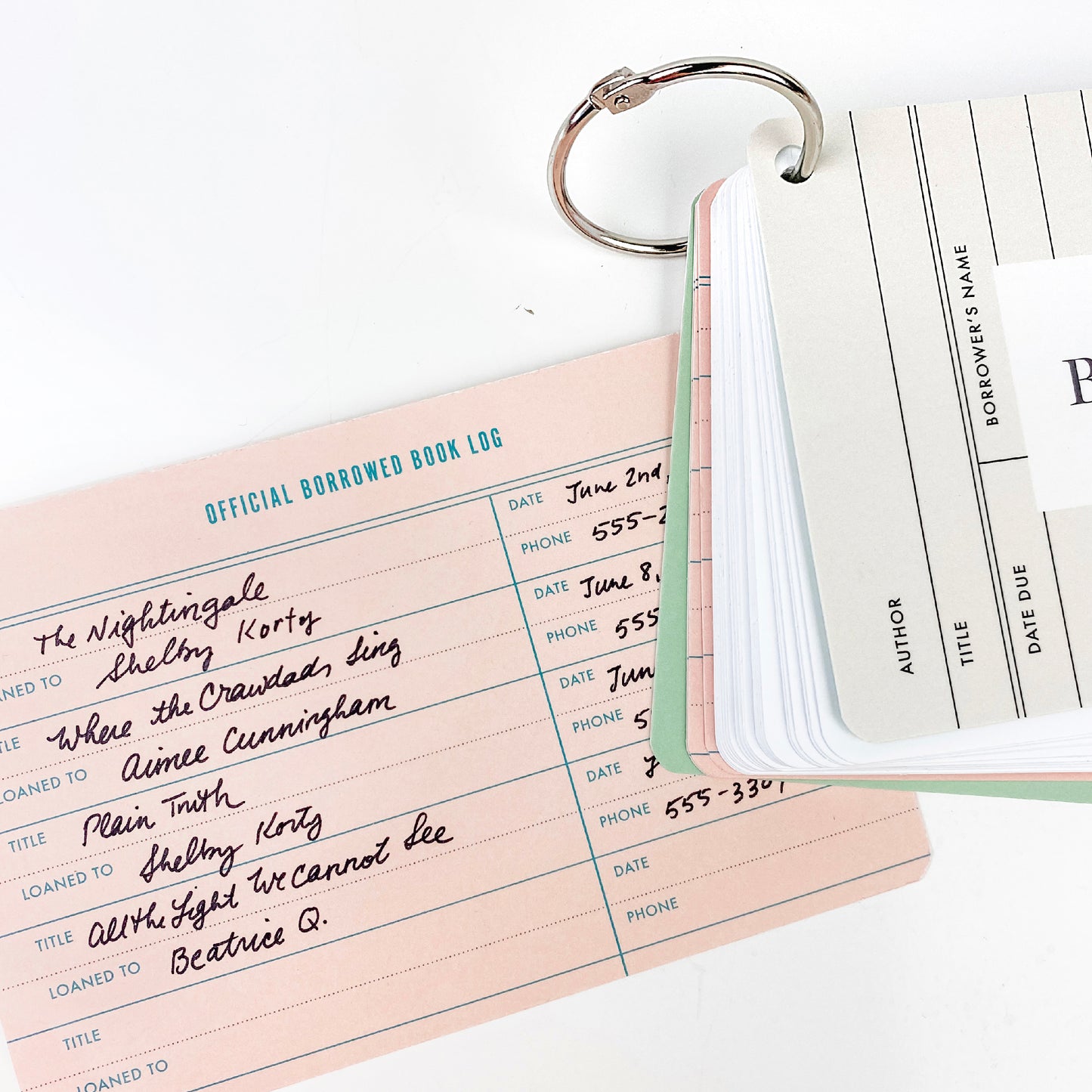 Official borrowed book journal