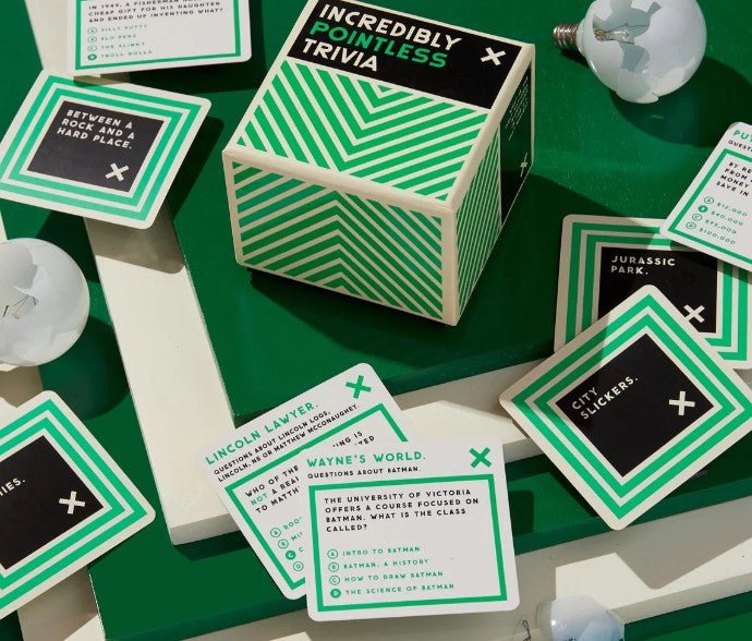 incredibly pointless trivia by Brass Monkey, a funny party game