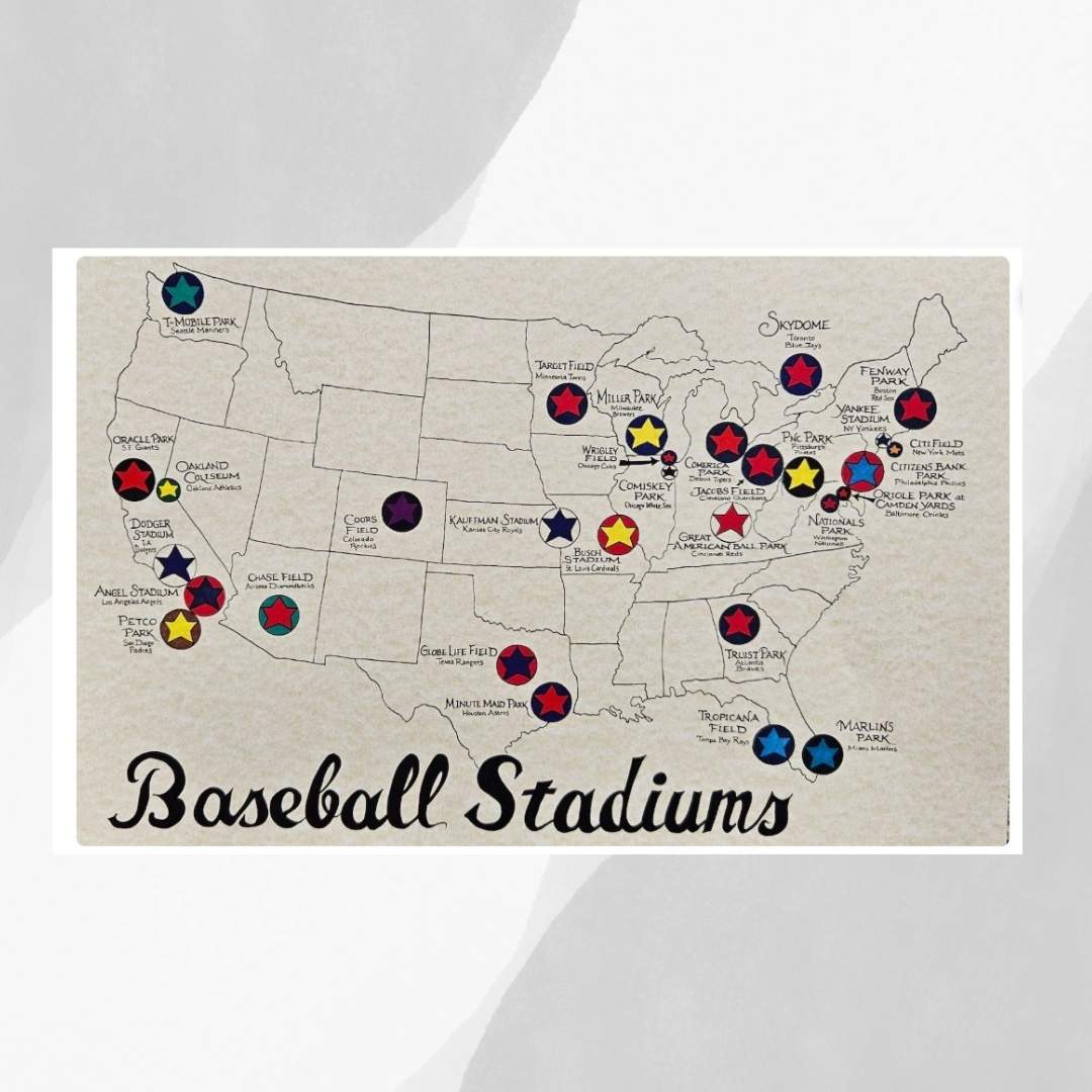 MLB stadium maps