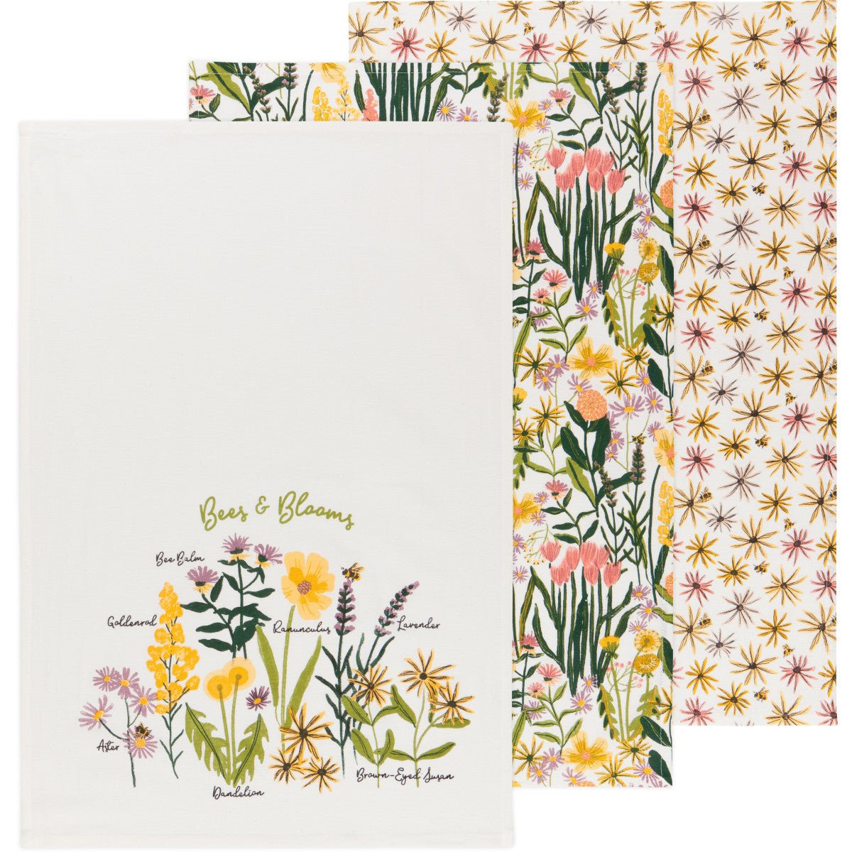 Bakers Flour Sack Set of 3 - Bees & Blooms