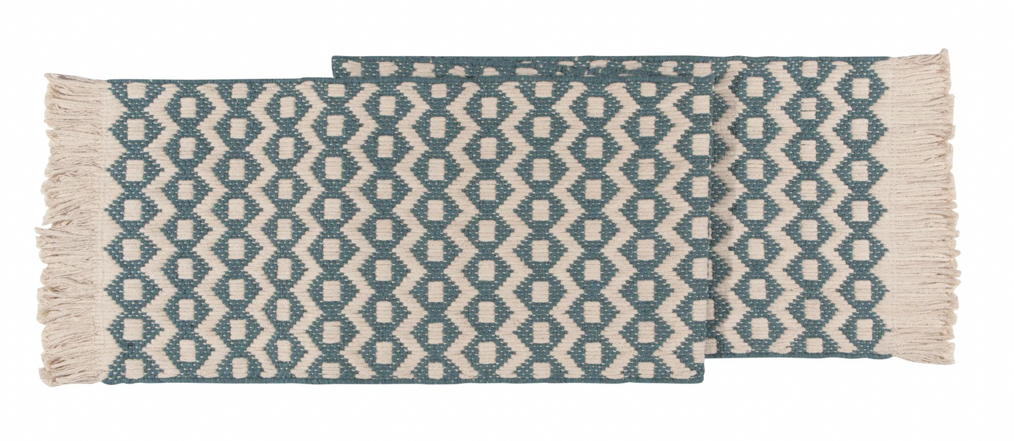 Blue long table runner