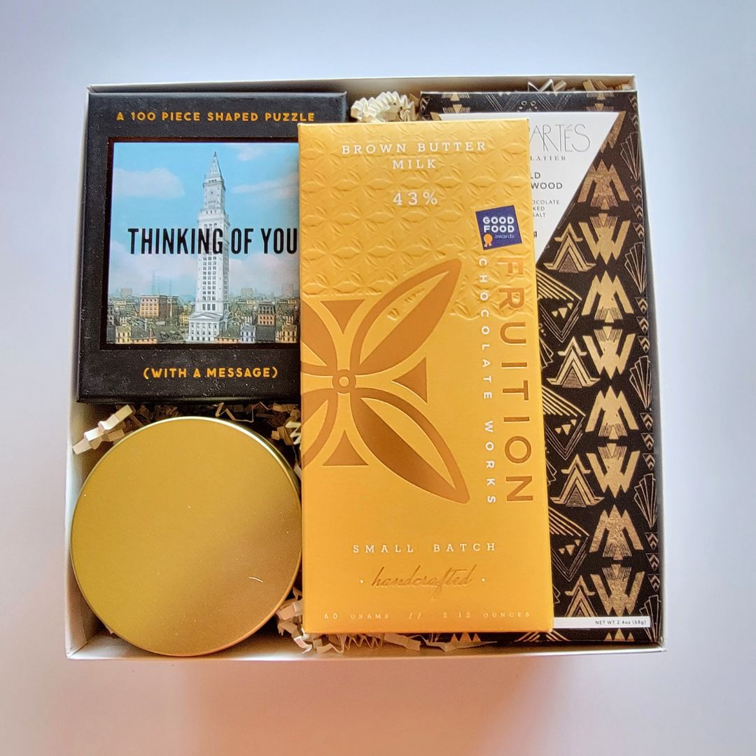 Luxury Thinking of You Gift Box with chocolate and candles