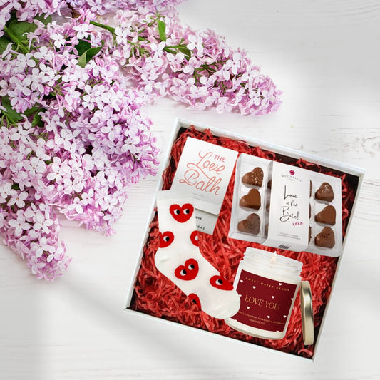 Sweet Embrace: Charming Gift Box with Handcrafted Delights