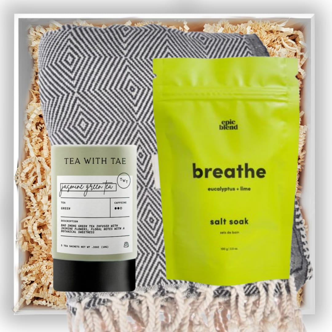 Custom Comfort Collection: Choose Your Own Turkish Blanket, Tea & Bath Soak