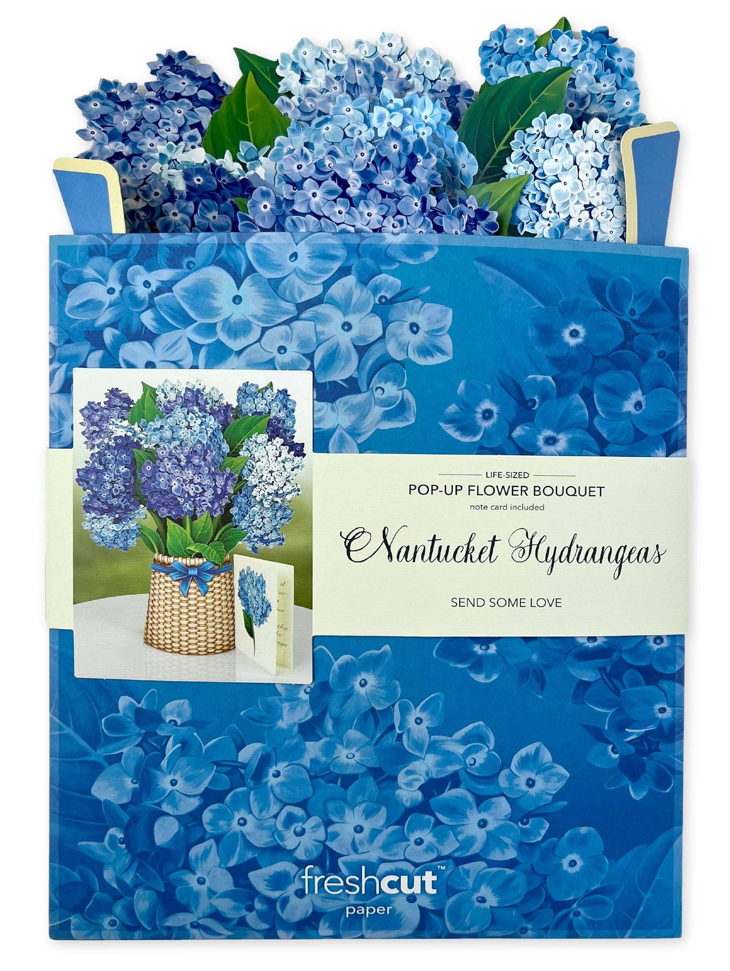 Nantucket Hydrangeas Pop-up Greeting Cards