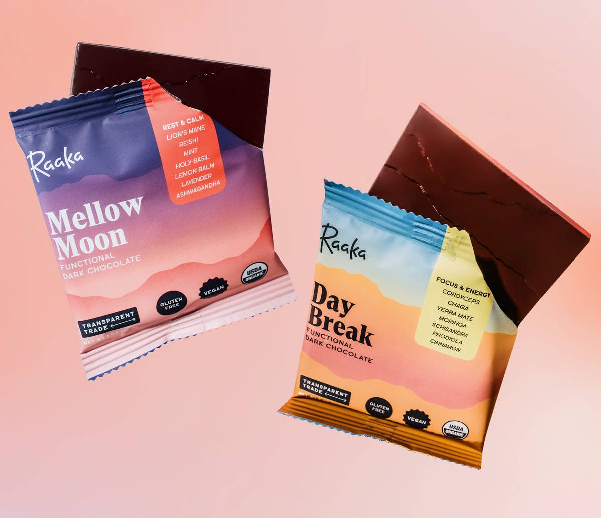 Mellow Moon Functional Dark Chocolate Bar mushroom 