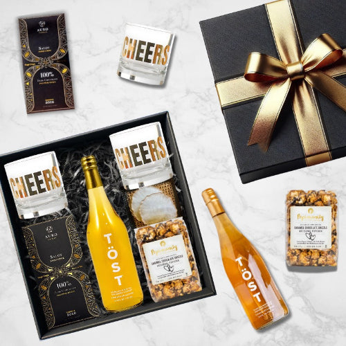 cheers to holiday gift box for clients in Wisconsin