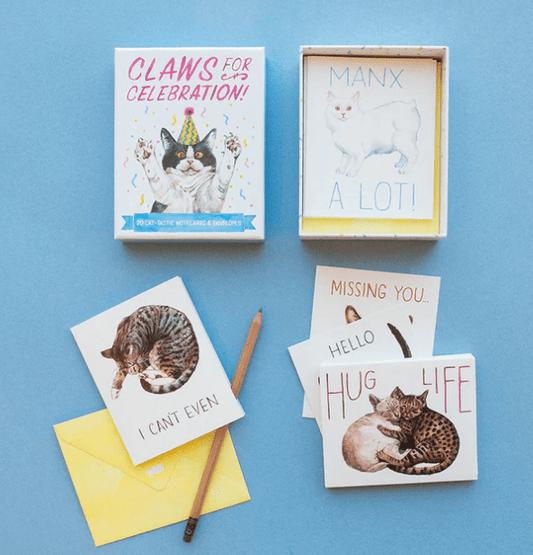 Claws for Celebration Notecards Set of 20