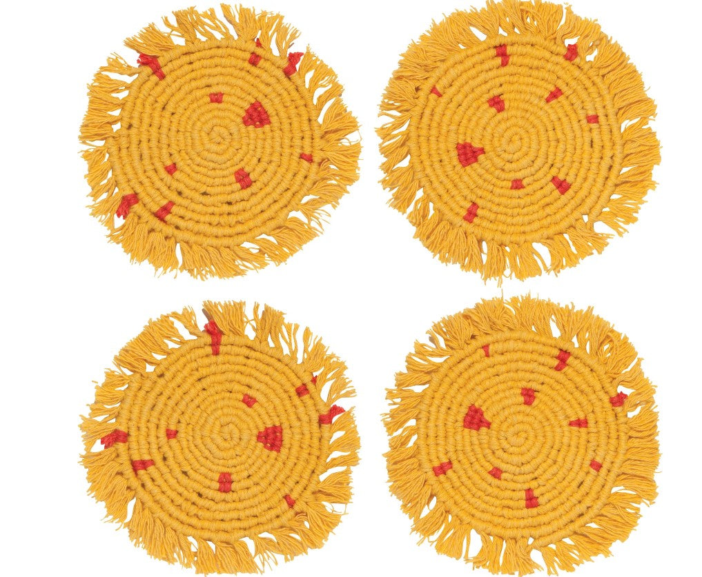 Macrame Coaster Set of 4