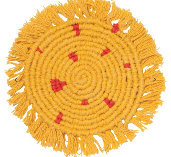 yellow coaster