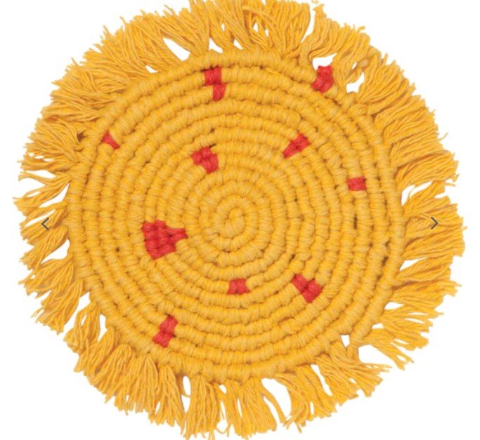 yellow coaster