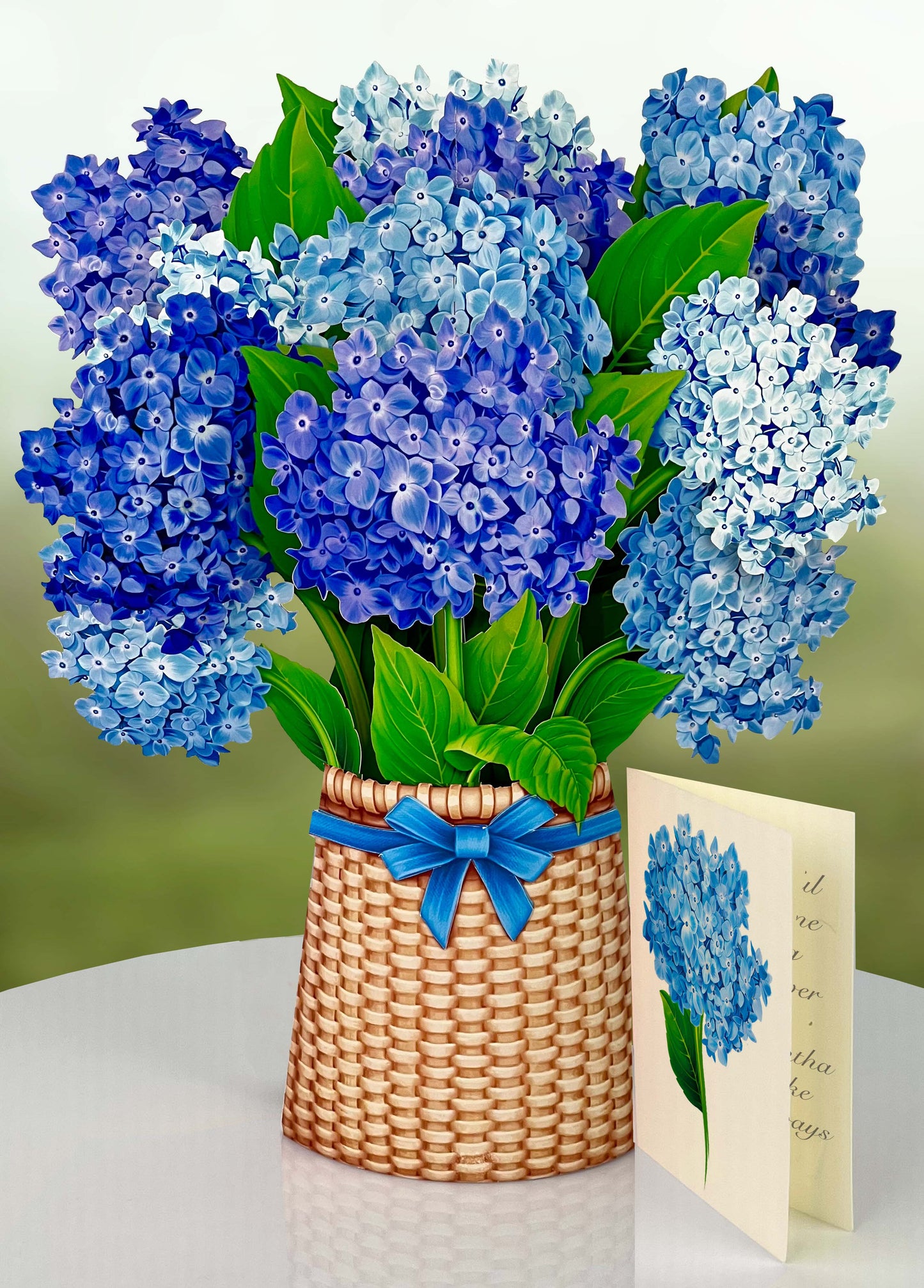 Nantucket Hydrangeas Pop-up Greeting Cards