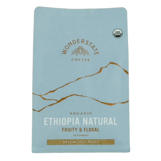 Organic Ethiopia Natural Process by Wonderstate, perfect for gourmet gift boxes and curated gift boxes