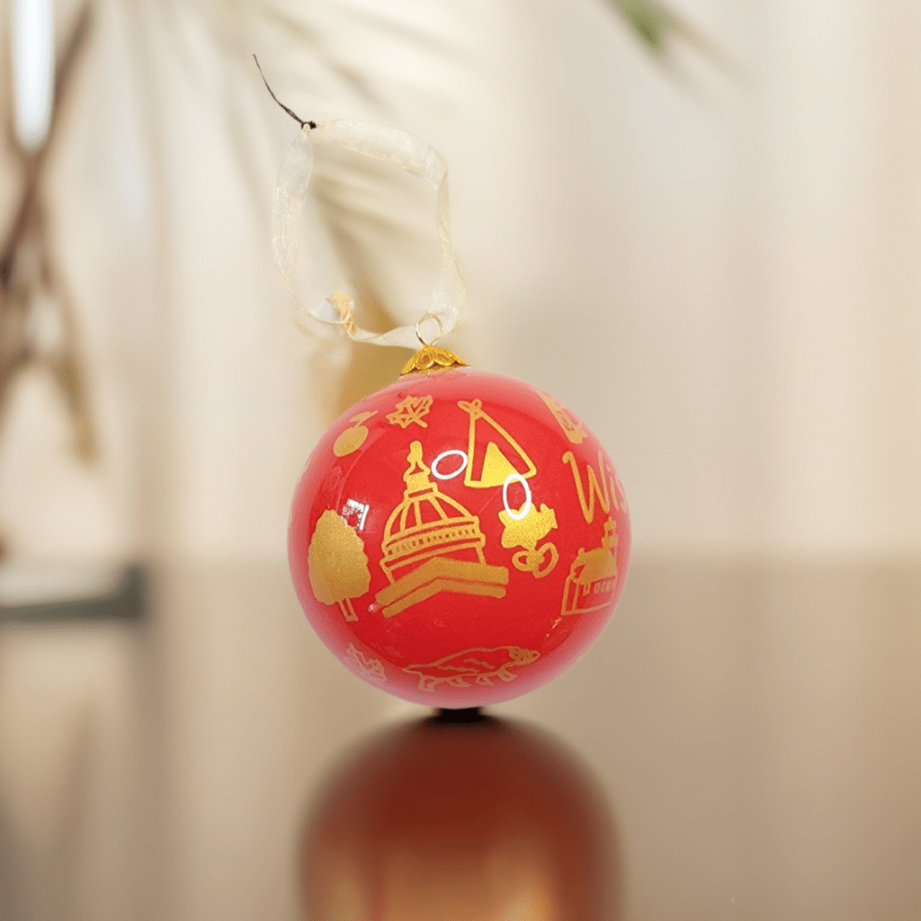 handmade Wisconsin Glass Ornament