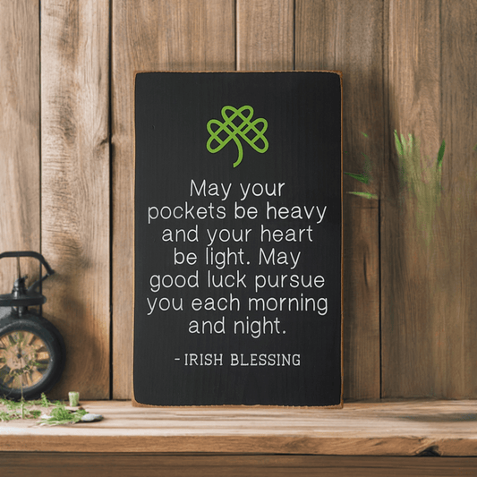 Irish blessings handmade wooden sign