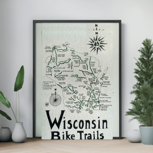 Wisconsin bike routes, cycling gifts