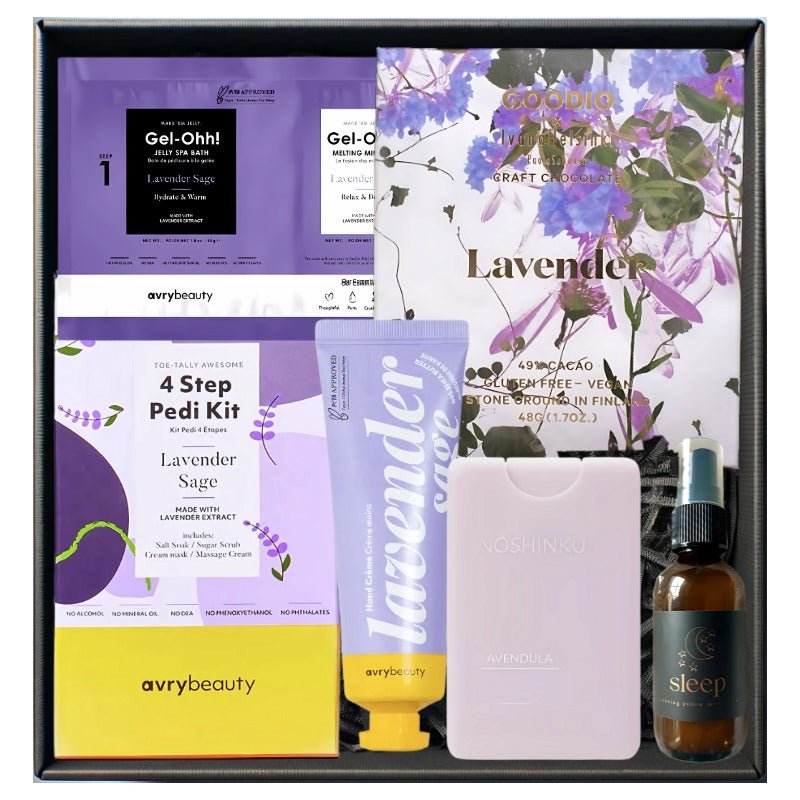 lavender spa relax gift set
