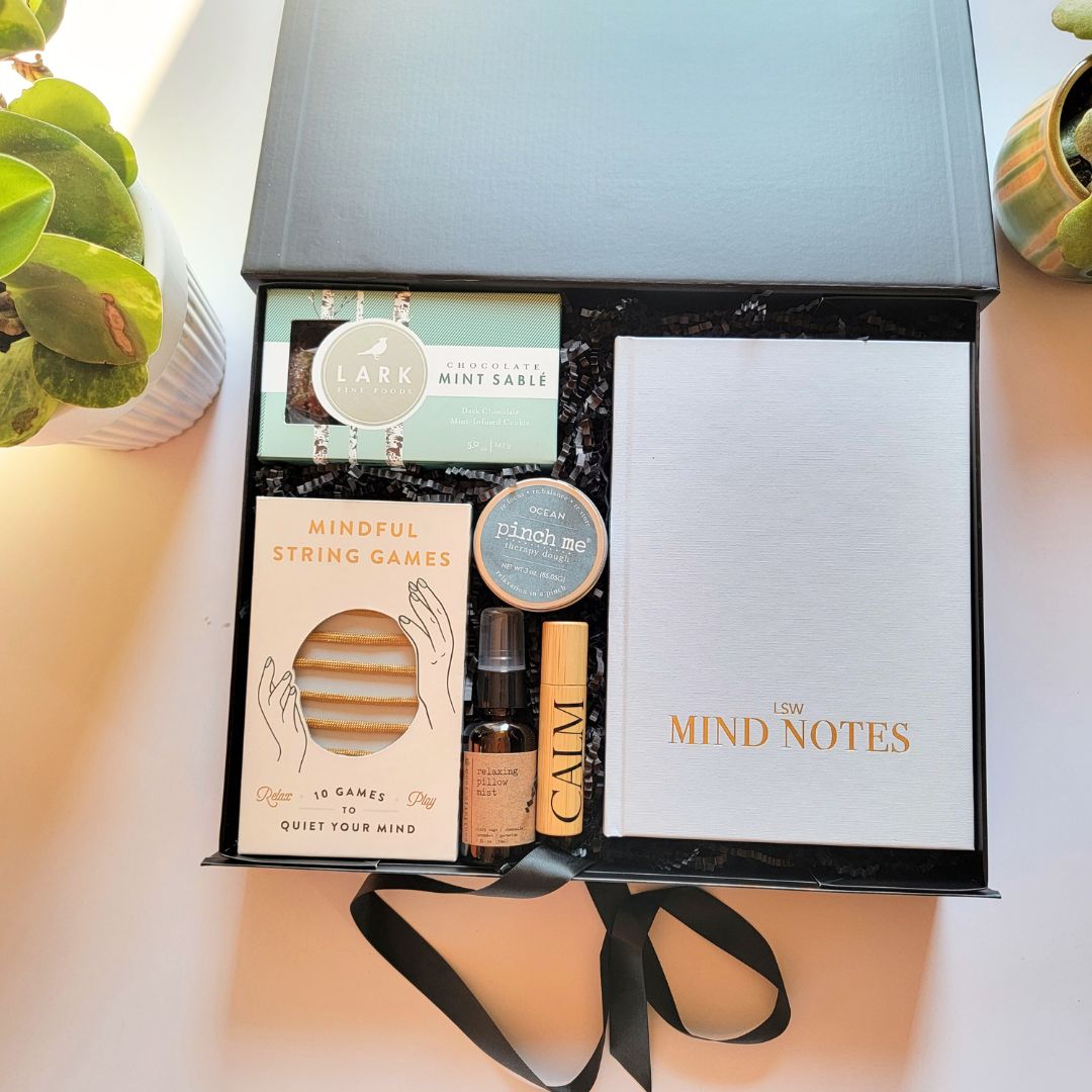 wellness & self-care gift box curated in Wisconsin for clients