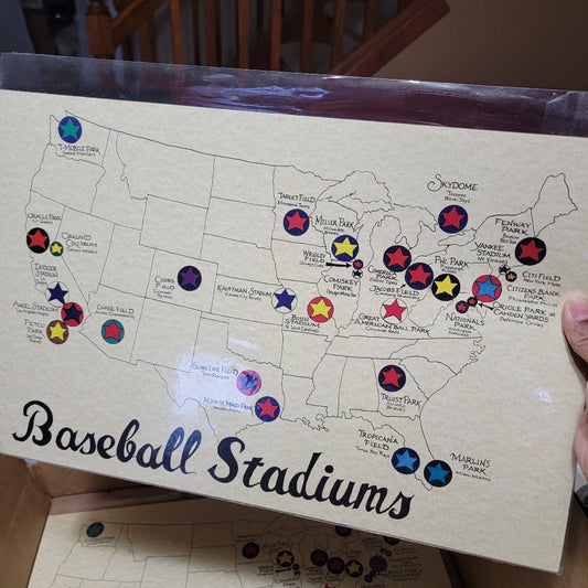 Baseball stadium map, MLB stadium map