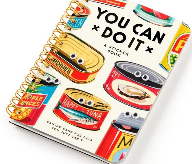 You Can Do It Googly Sticker Book, perfect for curated gift boxes and Build a Box gifting (styled in a curated gift box)
