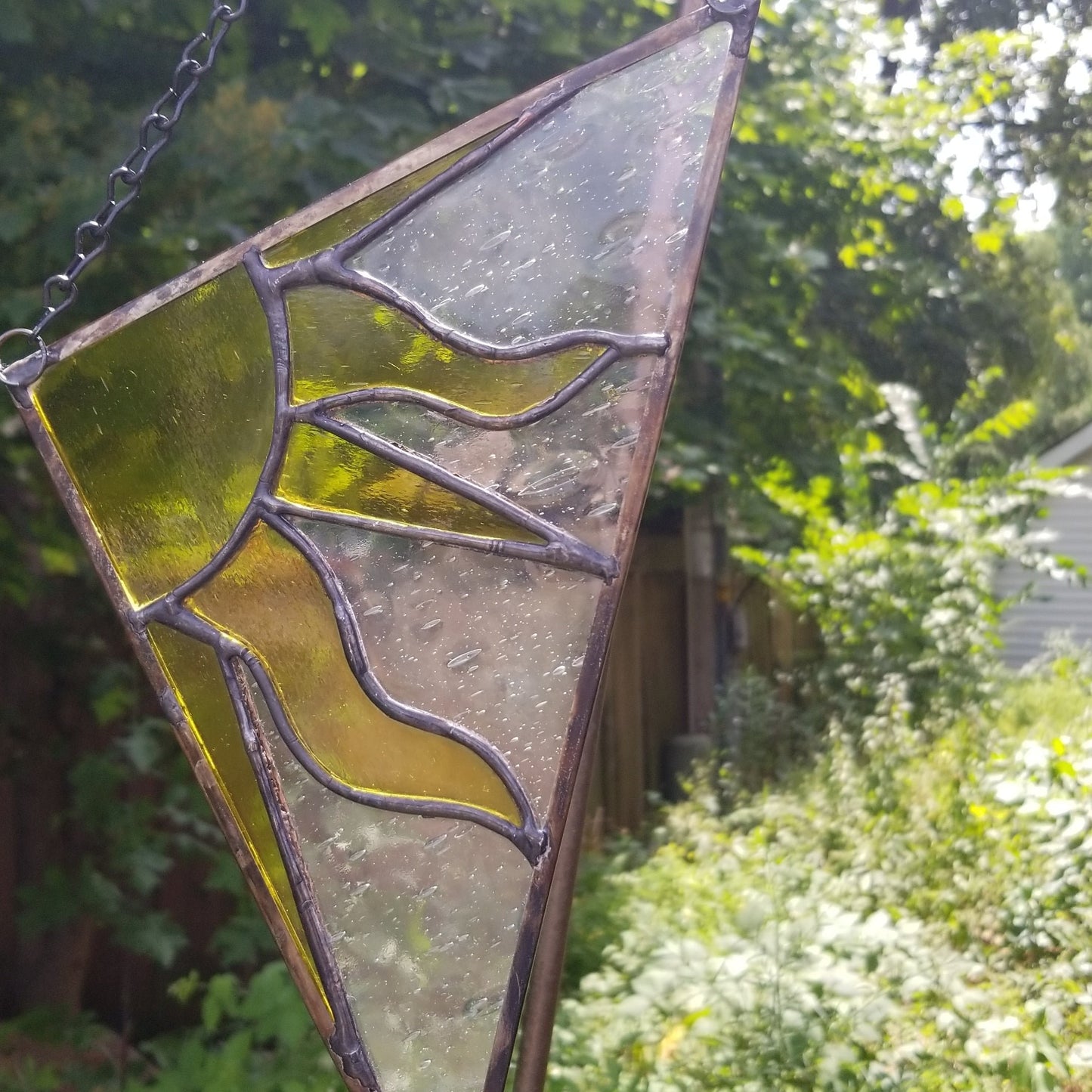 Stained Glass Art - Sun Burst - Wisconsin Made Window Glass