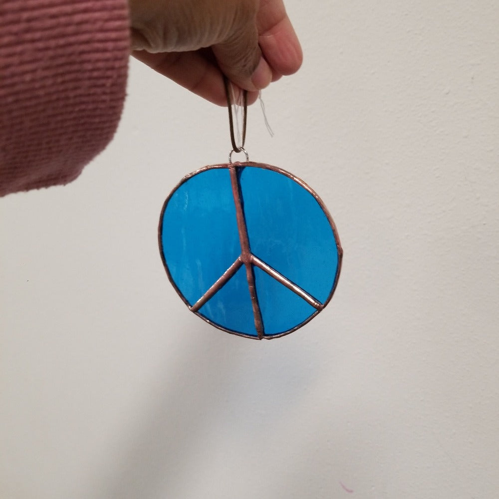 Stained Glass Art - Peace Sign