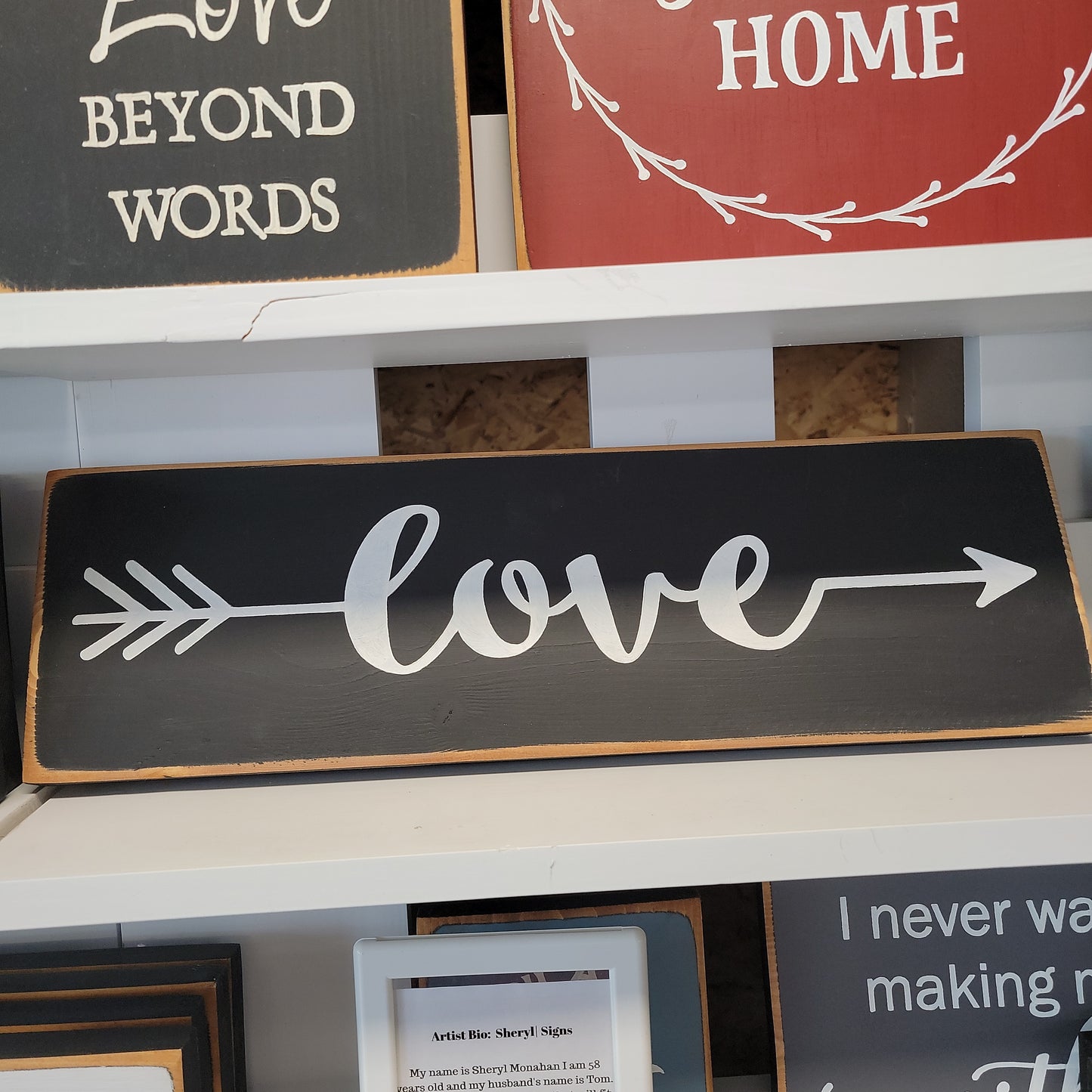 Wooden Sign - Love