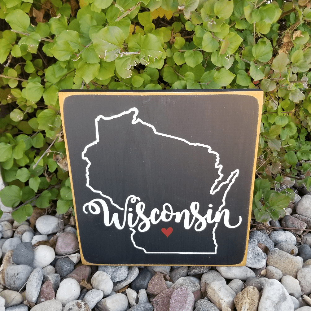 Rustic Wisconsin wall art