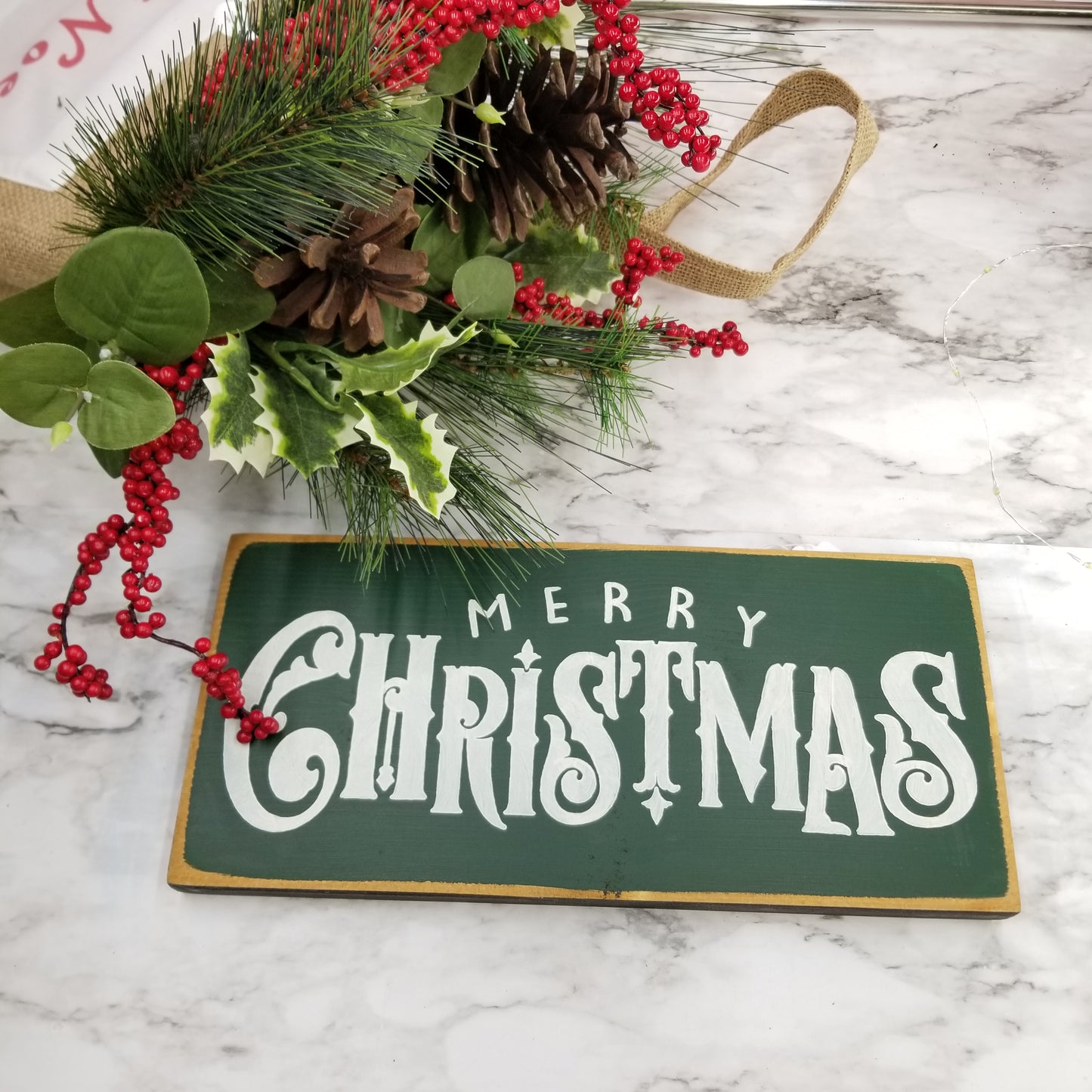 Merry Christmas Wooden Sign