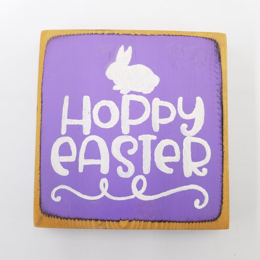 Hoppy Easter Mini Wooden Sign