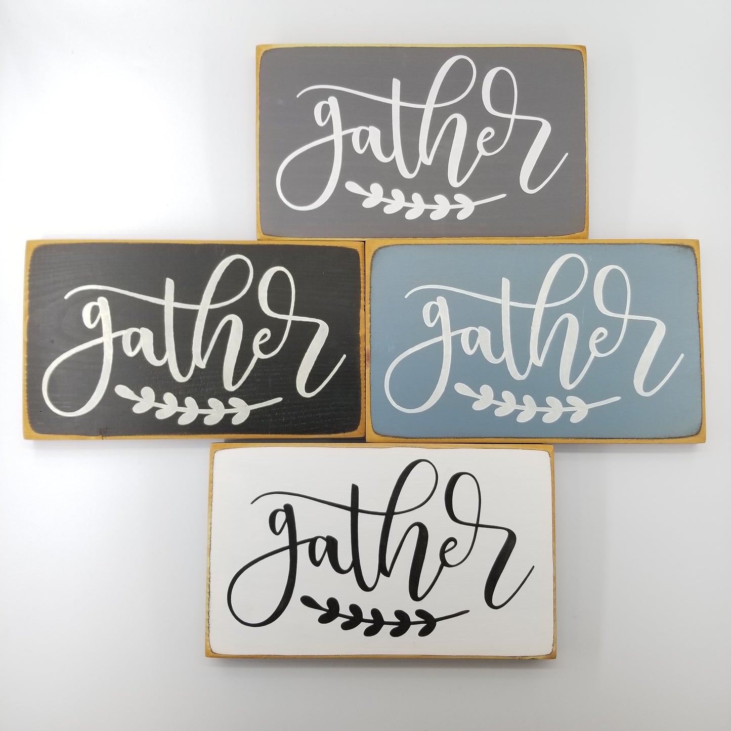 Gather Wooden Sign - Home Decor