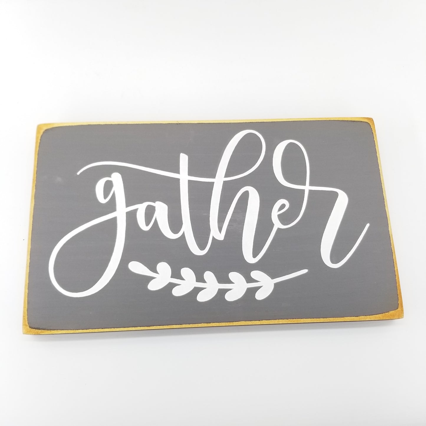 Gather Wooden Sign - Home Decor