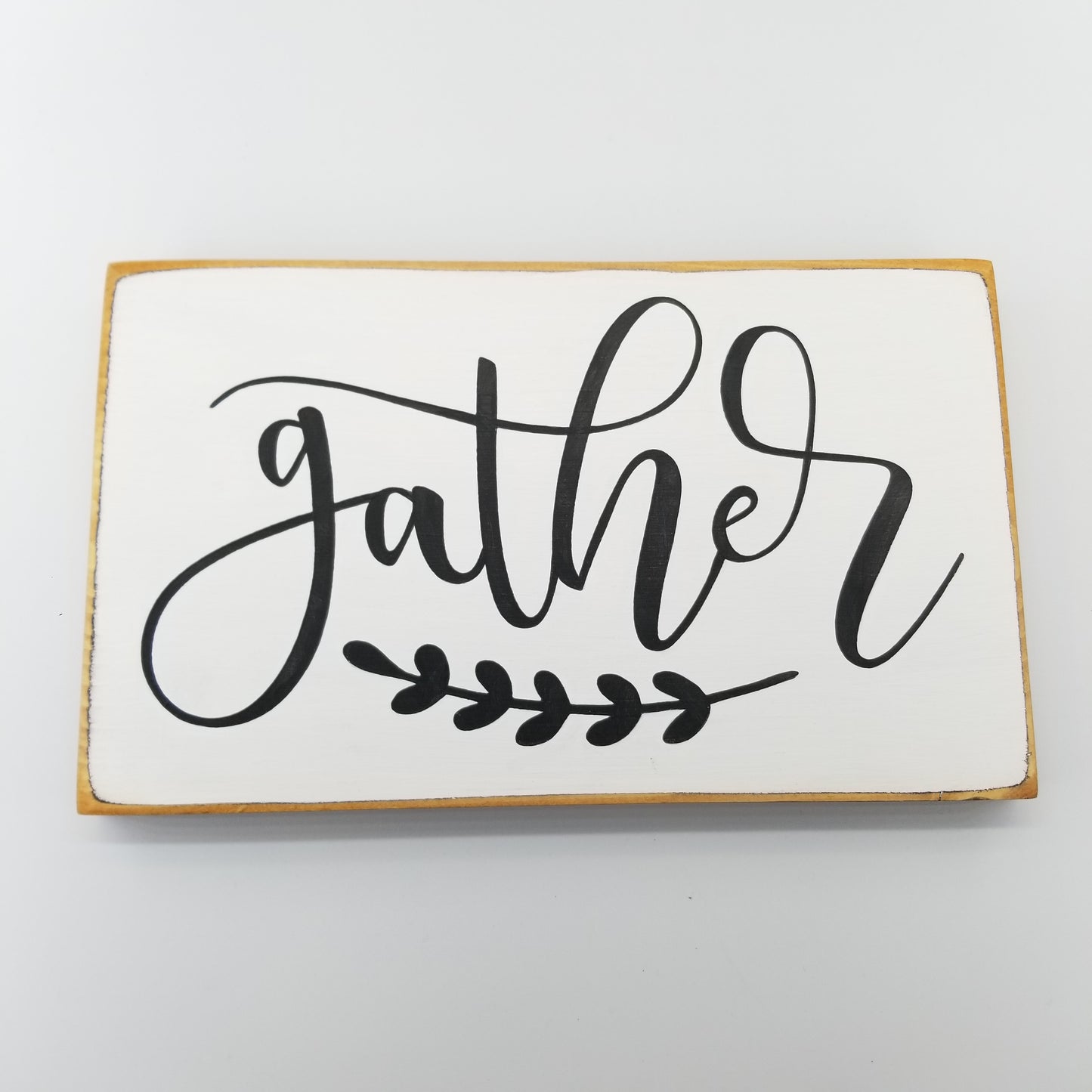 Gather Wooden Sign - Home Decor