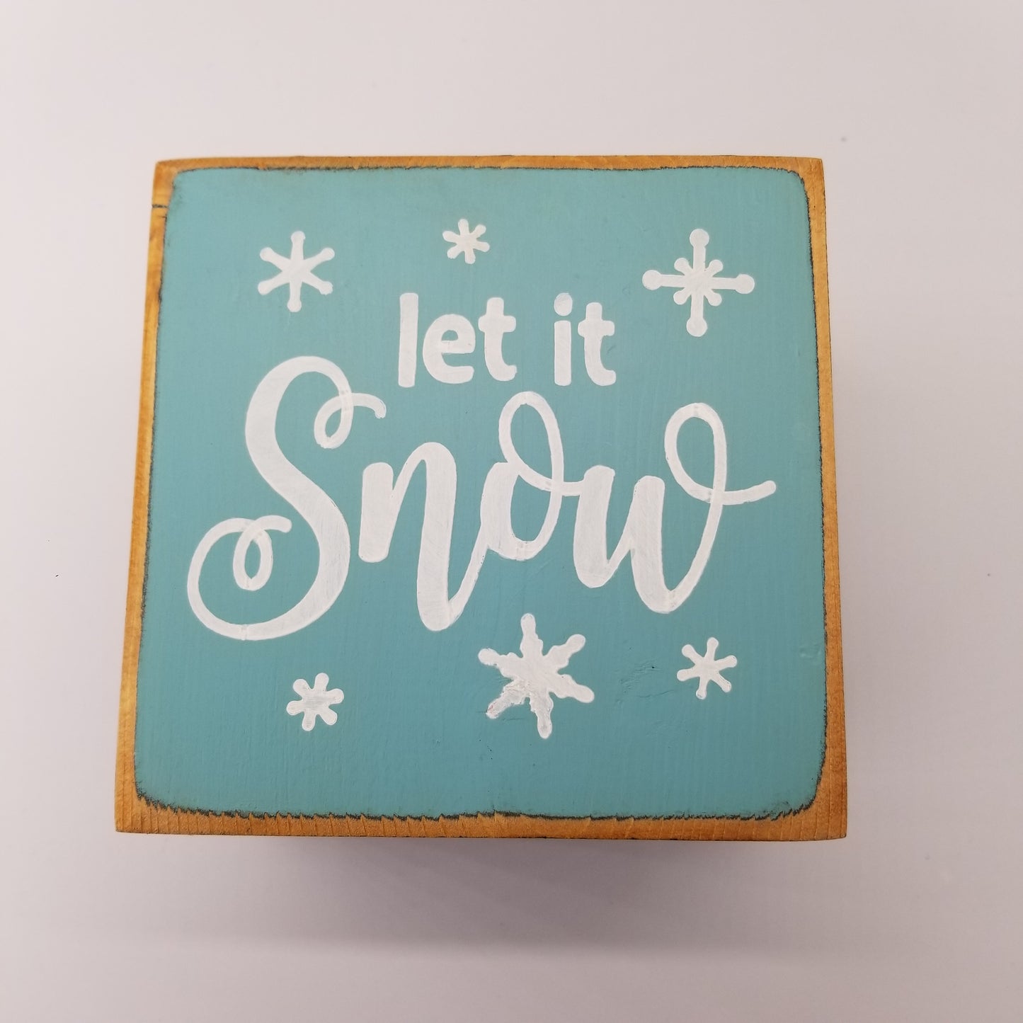 Let it Snow Mini Wooden Sign - Winter