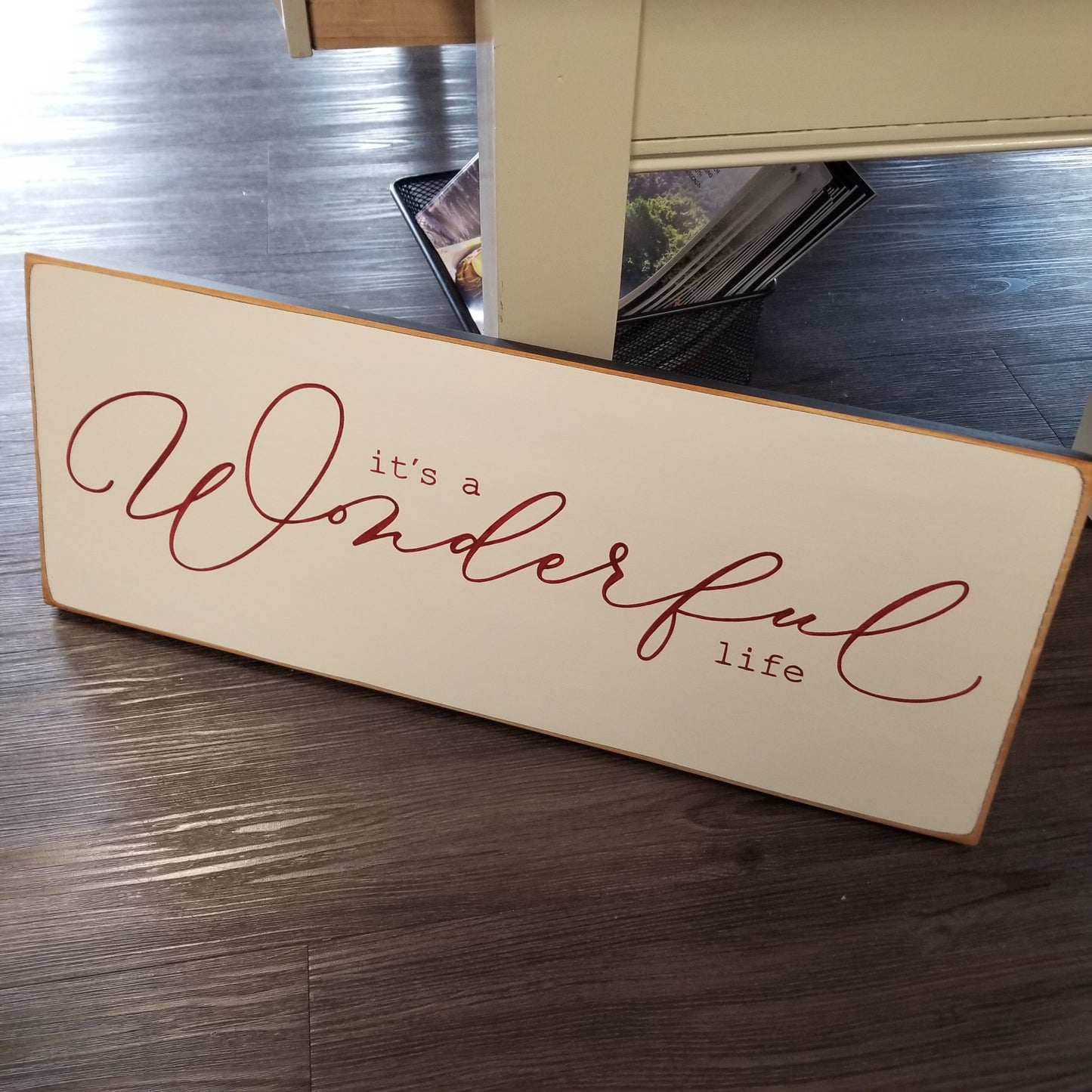 It's A Wonderful Life Large Wooden Sign
